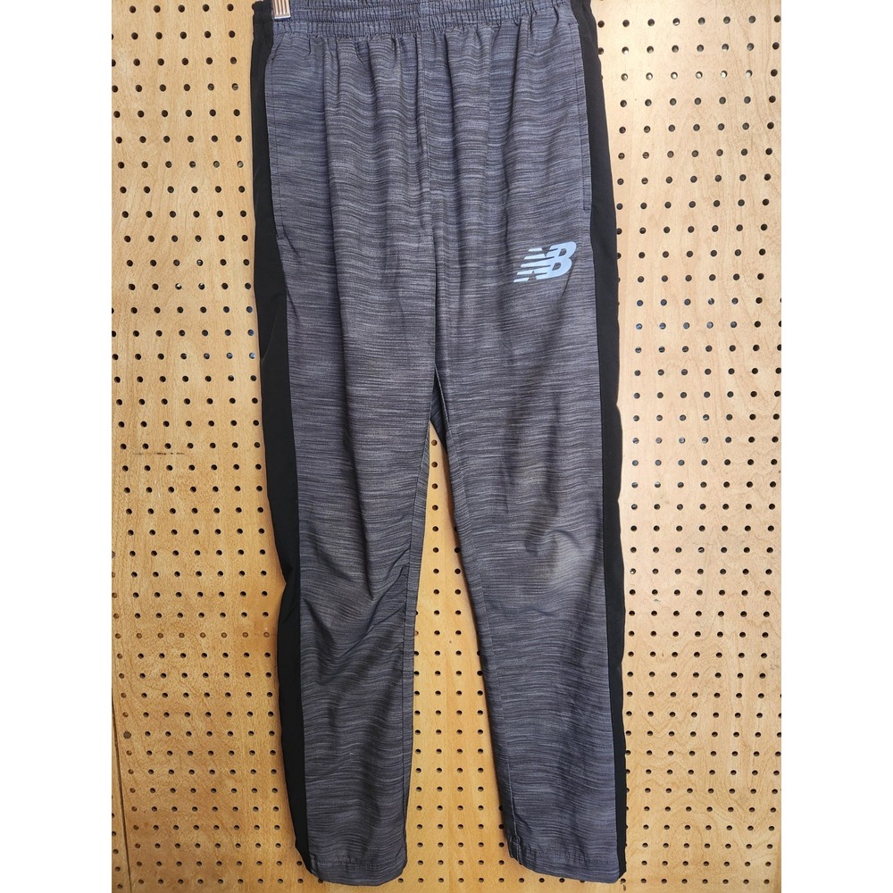 New Balance Mens Gray Space Dye Ankle Zip Jogger Athletic Pants Size S